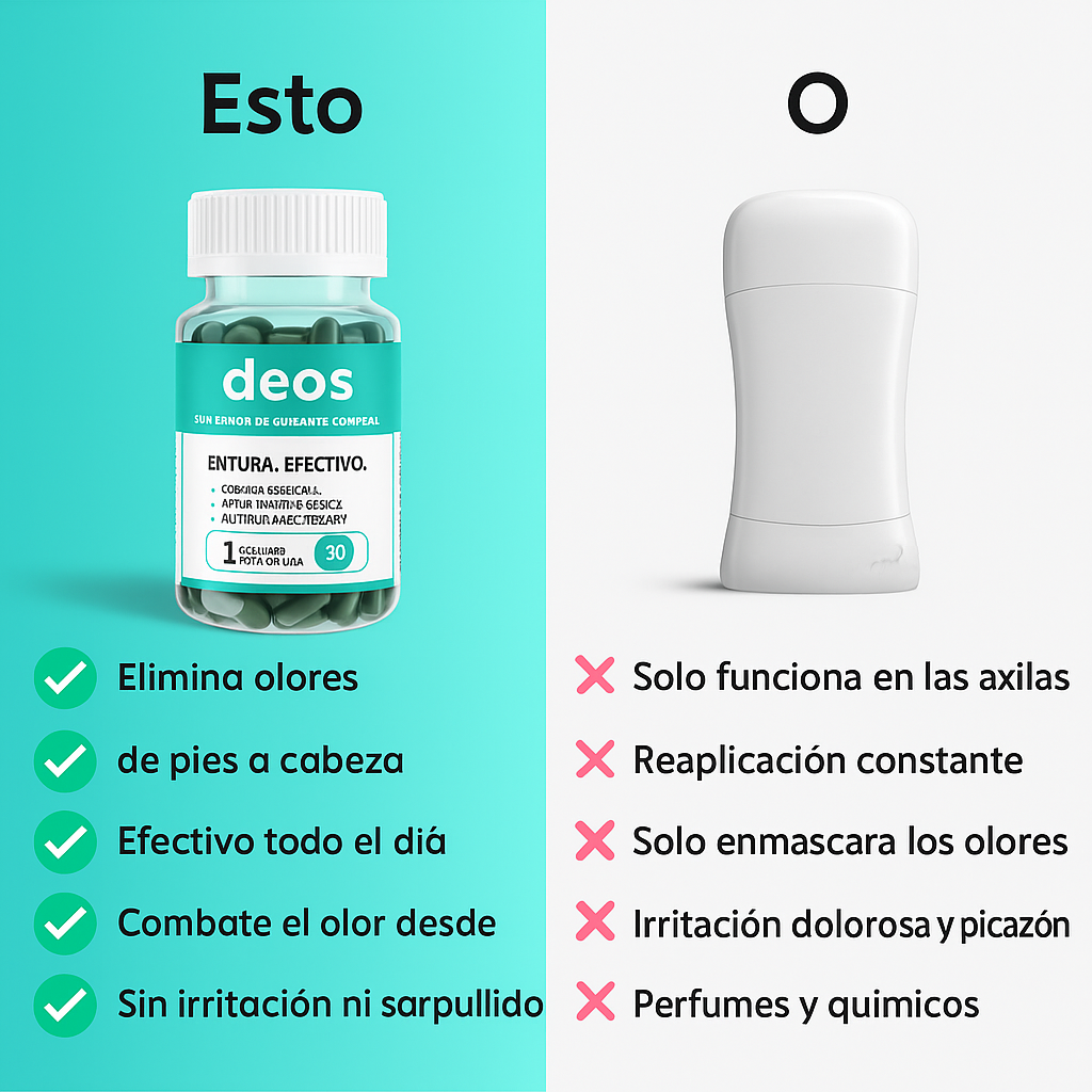 Deos™ - Desodorante Natural en Cápsulas