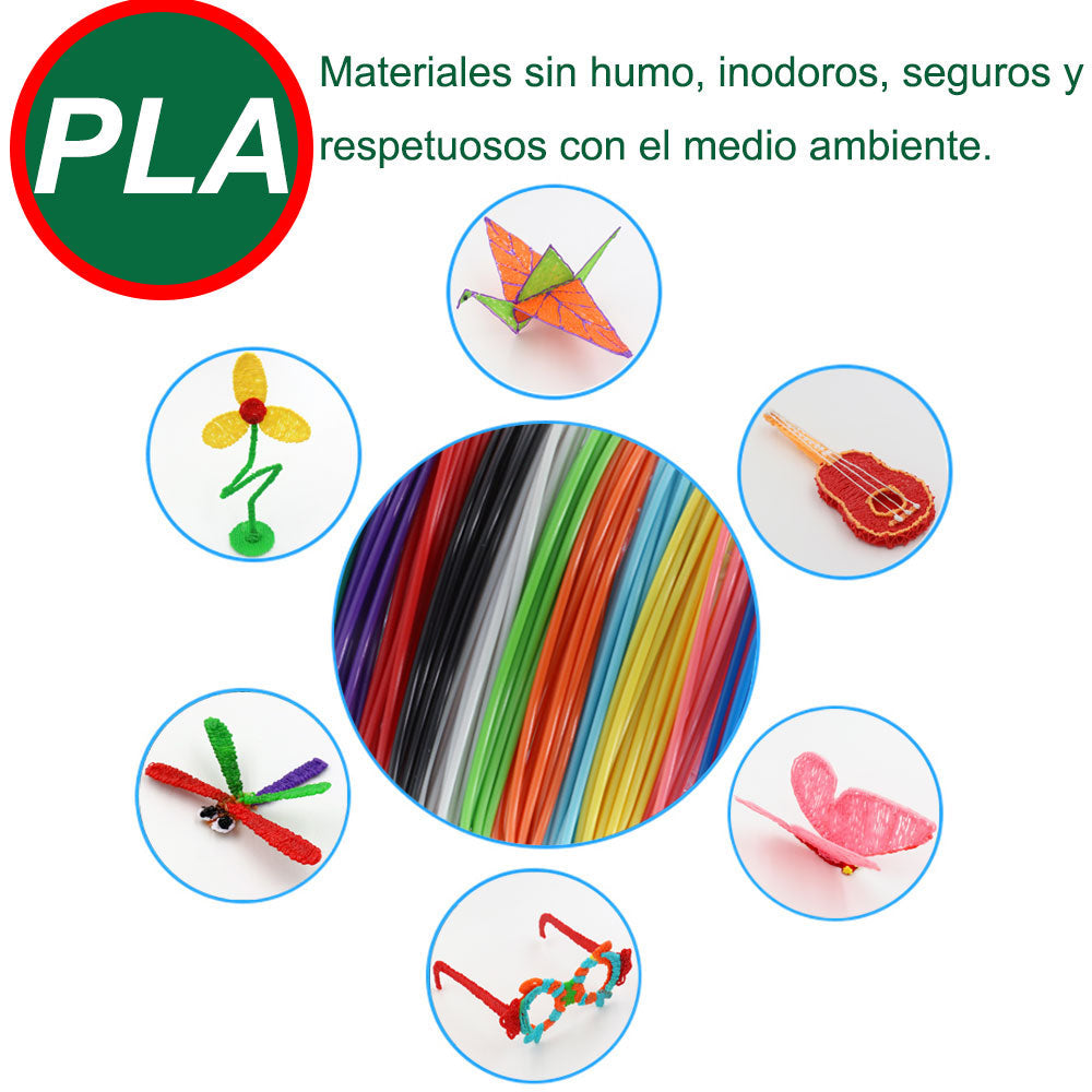 Lápiz Creativo 3D + REGALO GRATIS🎁: Material de Impresión y Plantilla de Dibujos