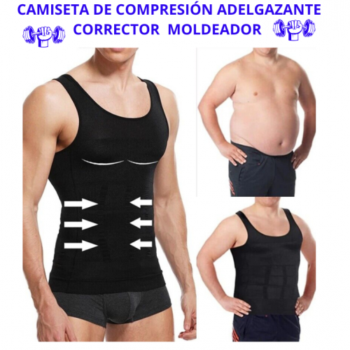 Camiseta de Compresión Adelgazante Moldeadora MachoFlex™