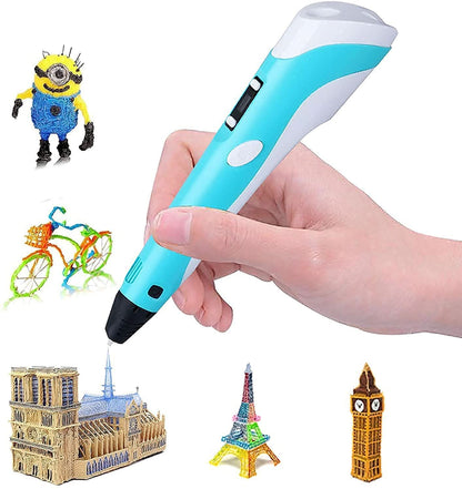 Lápiz Creativo 3D + REGALO GRATIS🎁: Material de Impresión y Plantilla de Dibujos