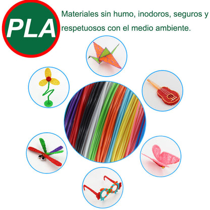 Lápiz Creativo 3D + REGALO GRATIS🎁: Material de Impresión y Plantilla de Dibujos